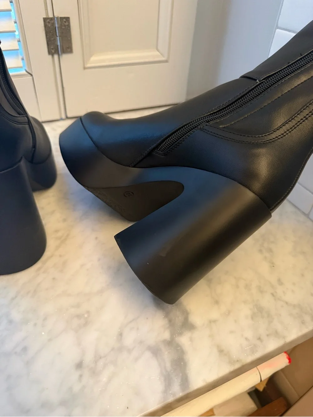 XTI Black Platform Boots